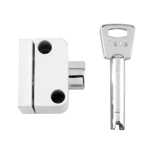 YALE 8K102 Window Push Lock - WH 2 Locks + 1 Key Visi