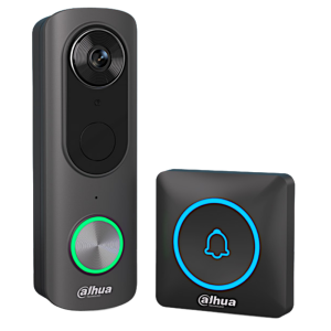 DAHUA Wi-Fi Doorbell & Chime Set KIT/DH-IPC-DB43BP-BTR-BLACK/DH-IPC-DS3BP-BLACK - Black